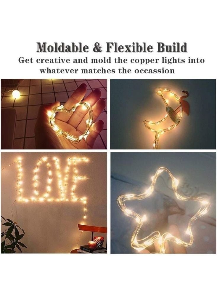 Premium 10 Meter Warm White Ramadan Fairy String Lights for Indoor & Outdoor Decor - Image 4